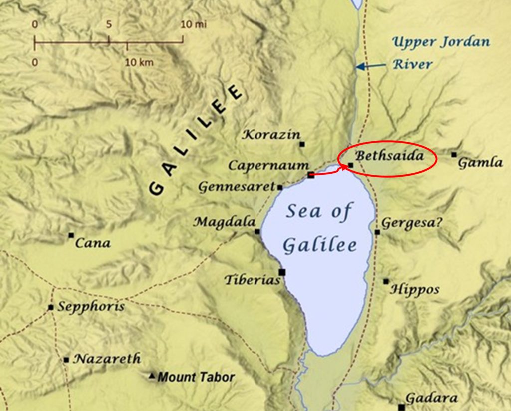 Mappa di Betsaida