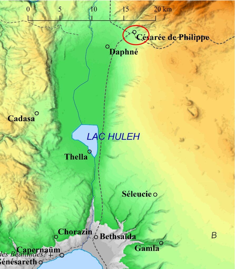 Mappa di Cesarea di Filippo