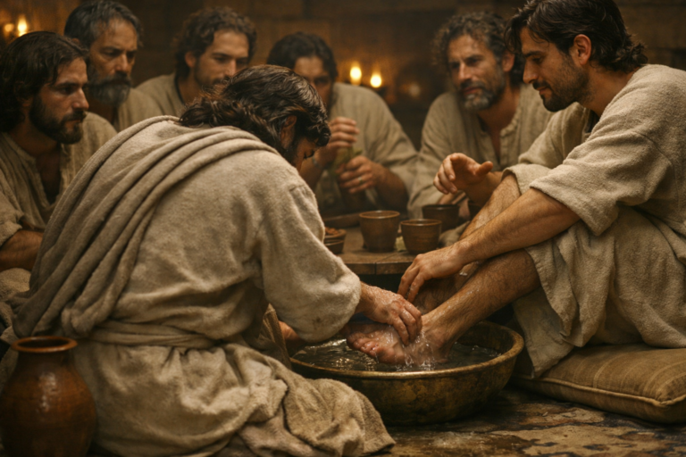 PER313 - Le Messie Jésus lave les pieds de ses disciples